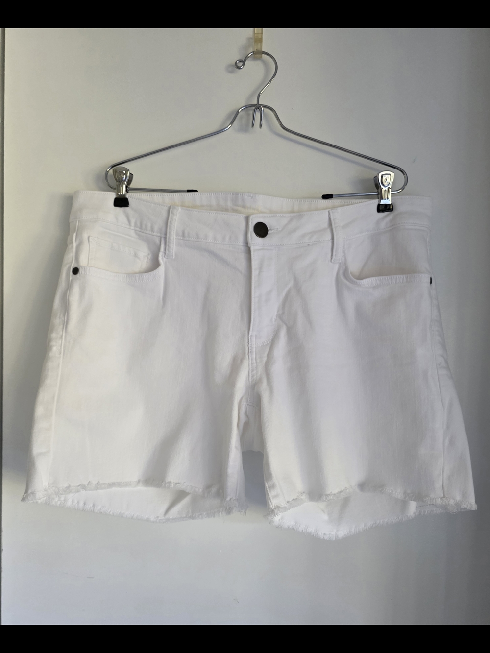 a.n.a White Denim Cutoff Shorts